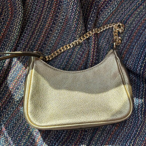 Michael Kors Jet Set Travel Extra-Small Metallic Shoulder Bag - Picture 3 of 5